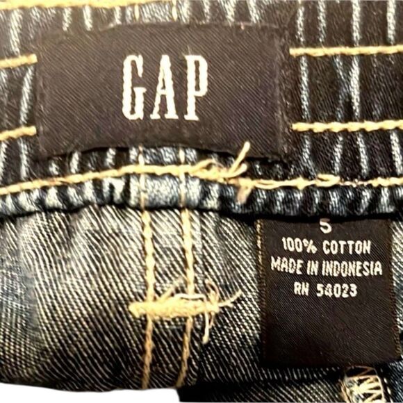 Vintage Y2K GAP Kids Embroidered Flare Jeans Sz 5 Floral Boho Festival - Picture 4 of 11